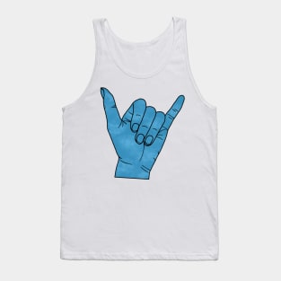 Shaka Hand Sign Tank Top